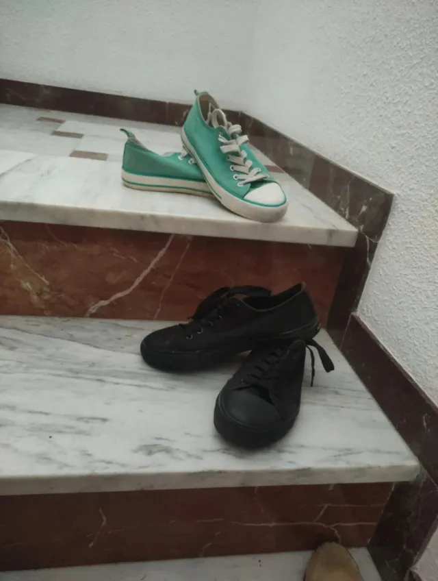 Zapatillas de lona, talla 38