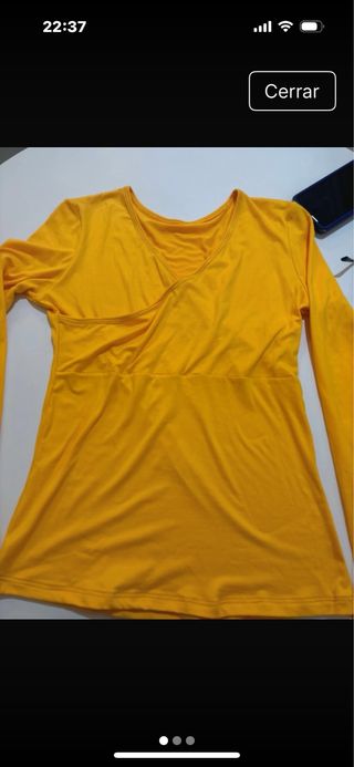 Blusa amarilla talla S