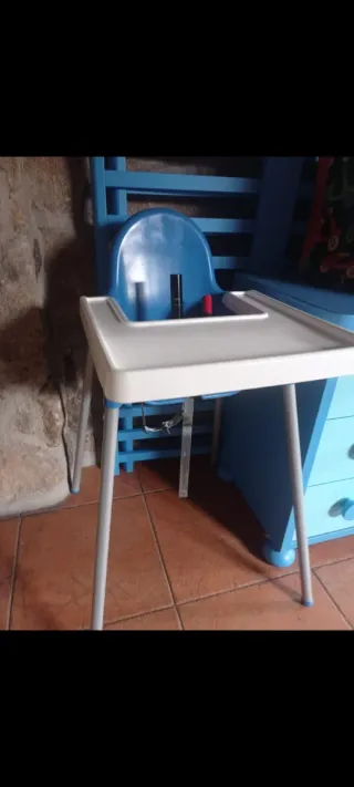 Trona Bebé Ikea Azul