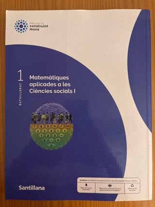 MATEMATIQUES APLICADES A LES CIENCIES SOCIALS I...