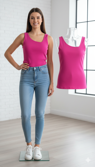 Blusa fucsia Zara Talla M