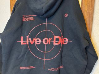 Sudadera Negra Talla L Live or Die