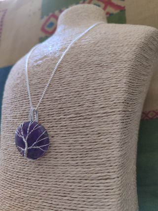 Collar Árbol de la Vida con piedra esotérica
