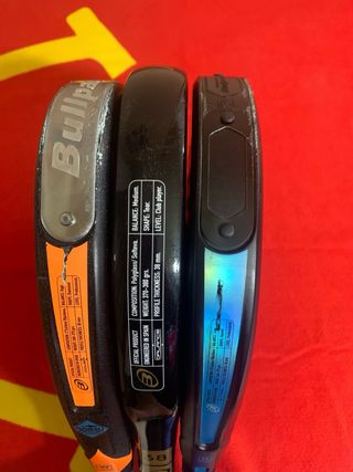 3 Palas de pádel Bullpadel
