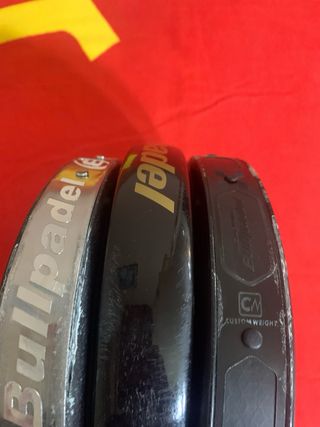 3 Palas de pádel Bullpadel