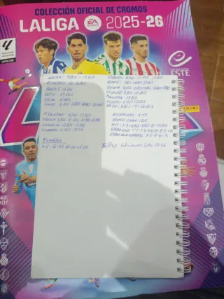 Liga Este 25-26 cambio y compro cromos