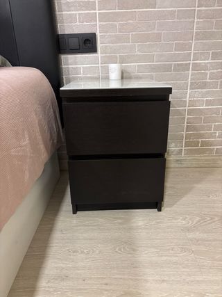 Comodini neri MALM IKEA