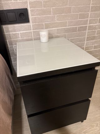 Comodini neri MALM IKEA