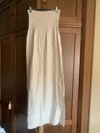 Vestido largo beige de verano