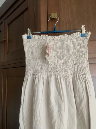 Vestido largo beige de verano