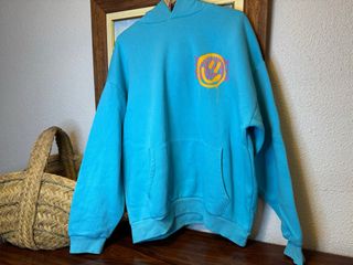 Sudadera azul con smiley Talla L