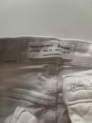 Jeans Super High Waist Blanco