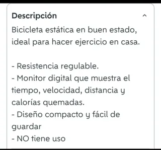 Bicicleta Estática Negra y Roja
