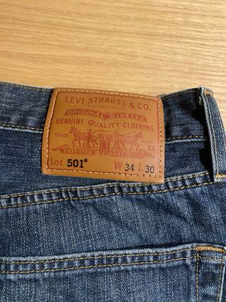Levi's 501 Pantalón Tejano Azul 
