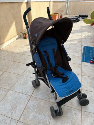 Carrito Maclaren Marrón y Azul