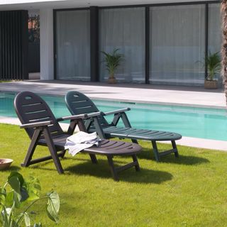 Hamacas reclinables de jardín/piscina
