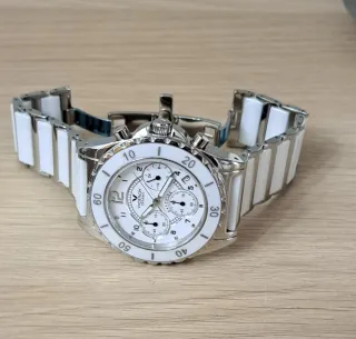 Reloj Viceroy cronografo Cerámica Blanco y Plata