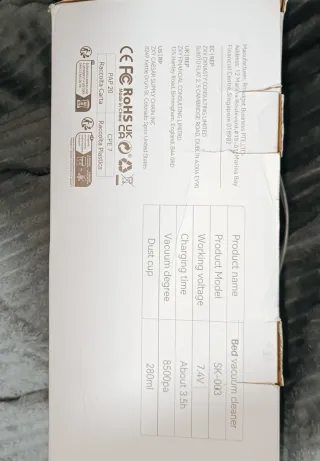 Aspirador de ácaros nuevo.