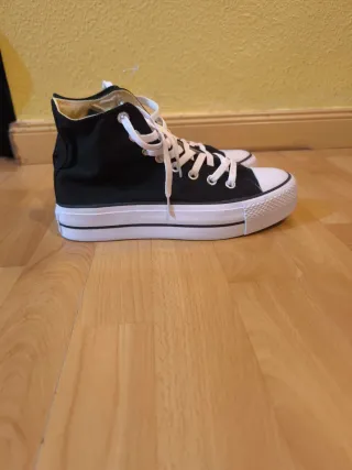 Zapatillas Converse plataforma negras