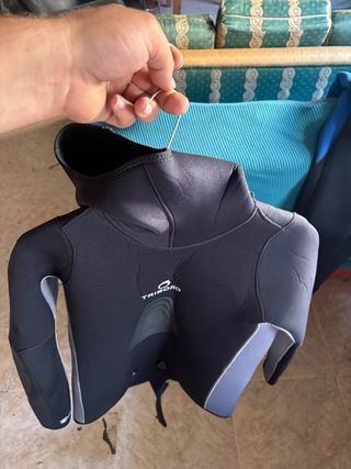 Traje de pesca submarina negro