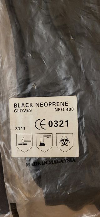 Guanti Black Neoprene NEO 400 Taglia L