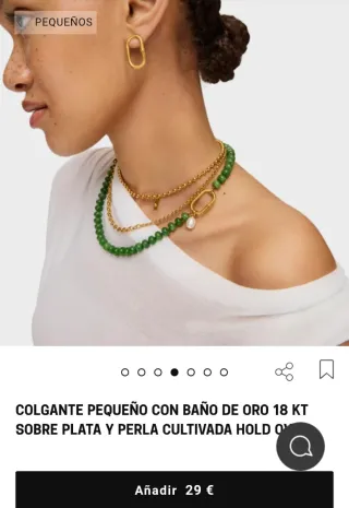Anilla Tous Hold plata con perla