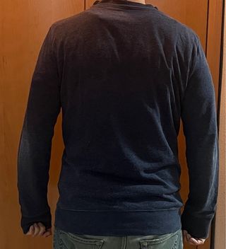 Sudadera azul manga larga