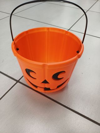Portacaramelle Halloween Zucca Arancione