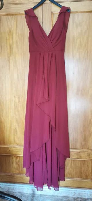 Vestido fiesta rojo talla S/M
