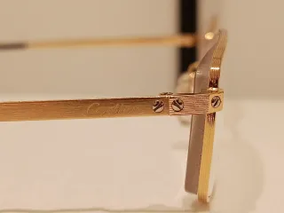 Gafas Cartier Doradas Rectangulares