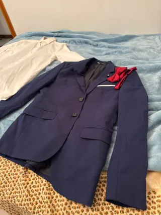 Traje de Fiesta con Camisa de vestir blanca talla 