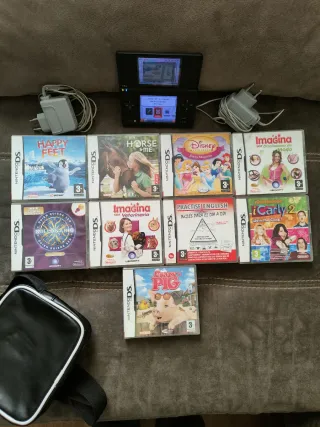 Nintendo DSi Negra + 9 Juegos