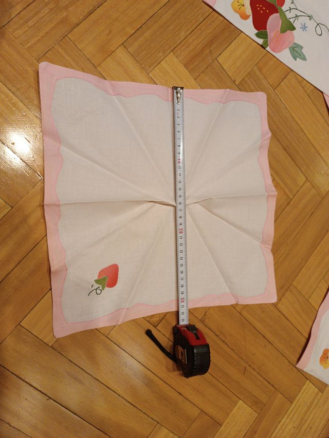 Manteles individuales y servilletas de tela (x6)