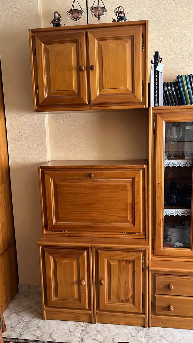 Muebles de comedor de madera y cristal