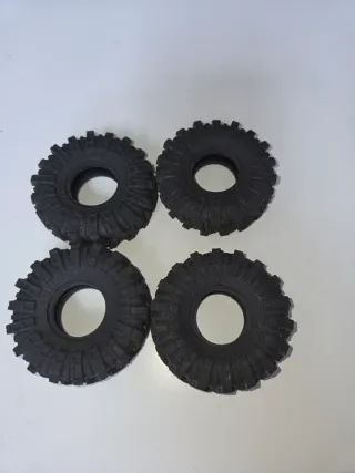 4 gomas/llantas tacos RC Crawler 62mm x 24mm