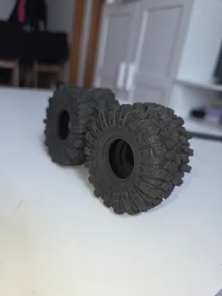 4 gomas/llantas tacos RC Crawler 62mm x 24mm