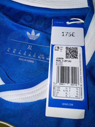 Camiseta Real Madrid Adidas XL Champions 2024