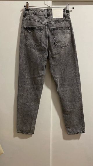 Pantalón vaquero gris Zara Talla 34