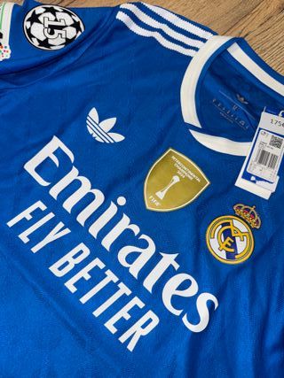 Camiseta Real Madrid Adidas Azul Talla M