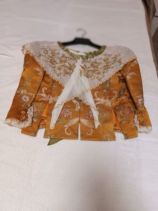 Traje de Fallera Niña Oro y Multicolor