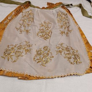 Traje de Fallera Niña Oro y Multicolor