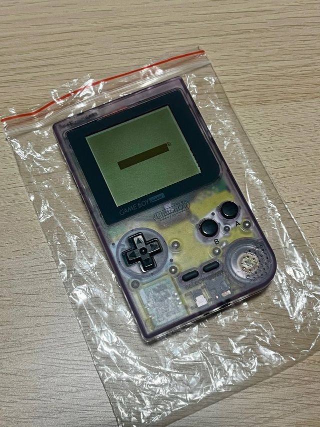 Game Boy Pocket Nintendo Morado Transparente