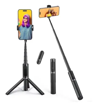 Palo Selfie Trípode Bluetooth Negro
