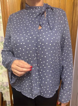 Blusa lunares Mango 
