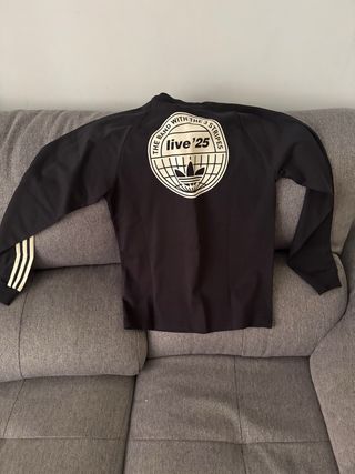 Camiseta Adidas Tour 3-Stripes LS Negra OASIS