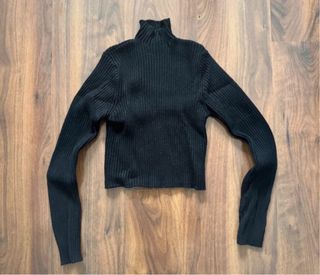 Jersey Zara cuello alto negro