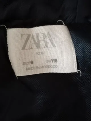 Abrigo Zara niña T6 azul marino 