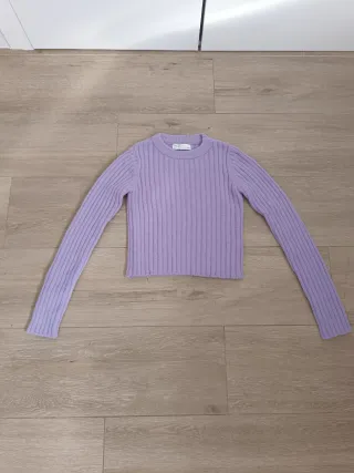 Jersey mujer morado de canalé