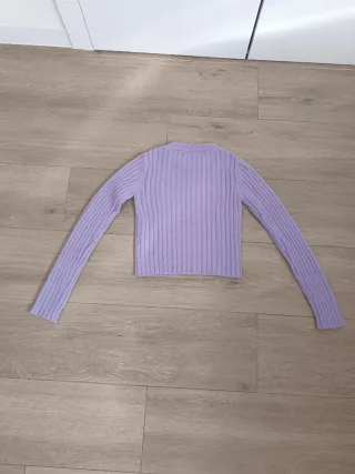 Jersey mujer morado de canalé