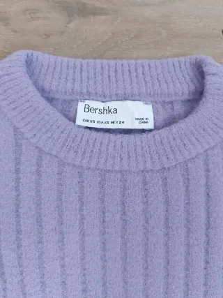 Jersey mujer morado de canalé